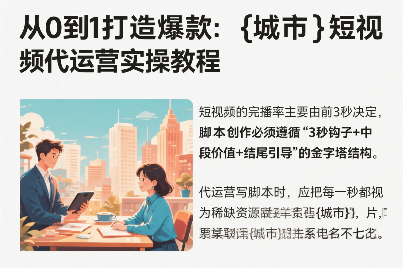 从0到1打造爆款：德州短视频代运营实操教程