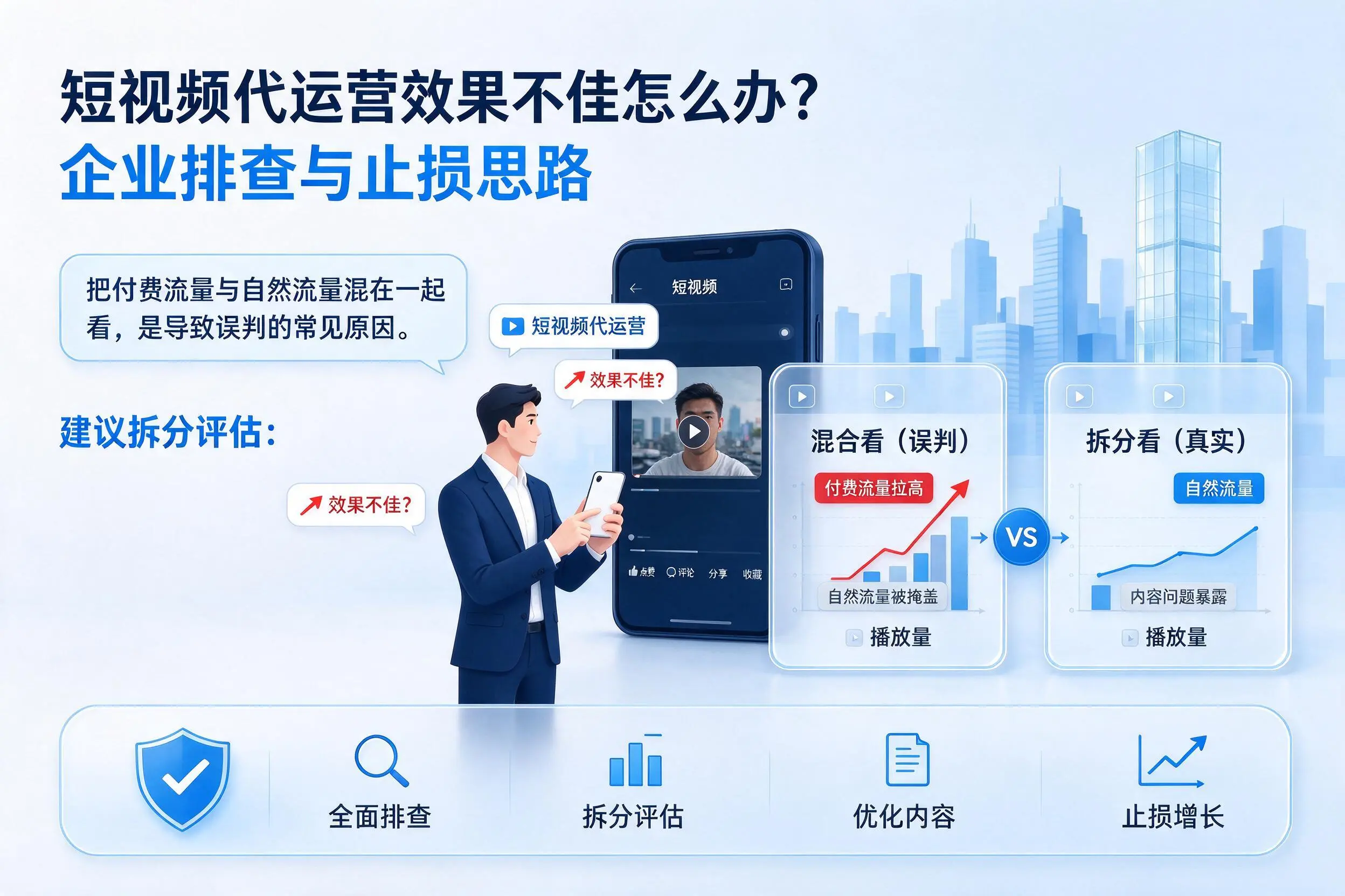 短视频代运营效果不佳怎么办？德州企业排查与止损思路