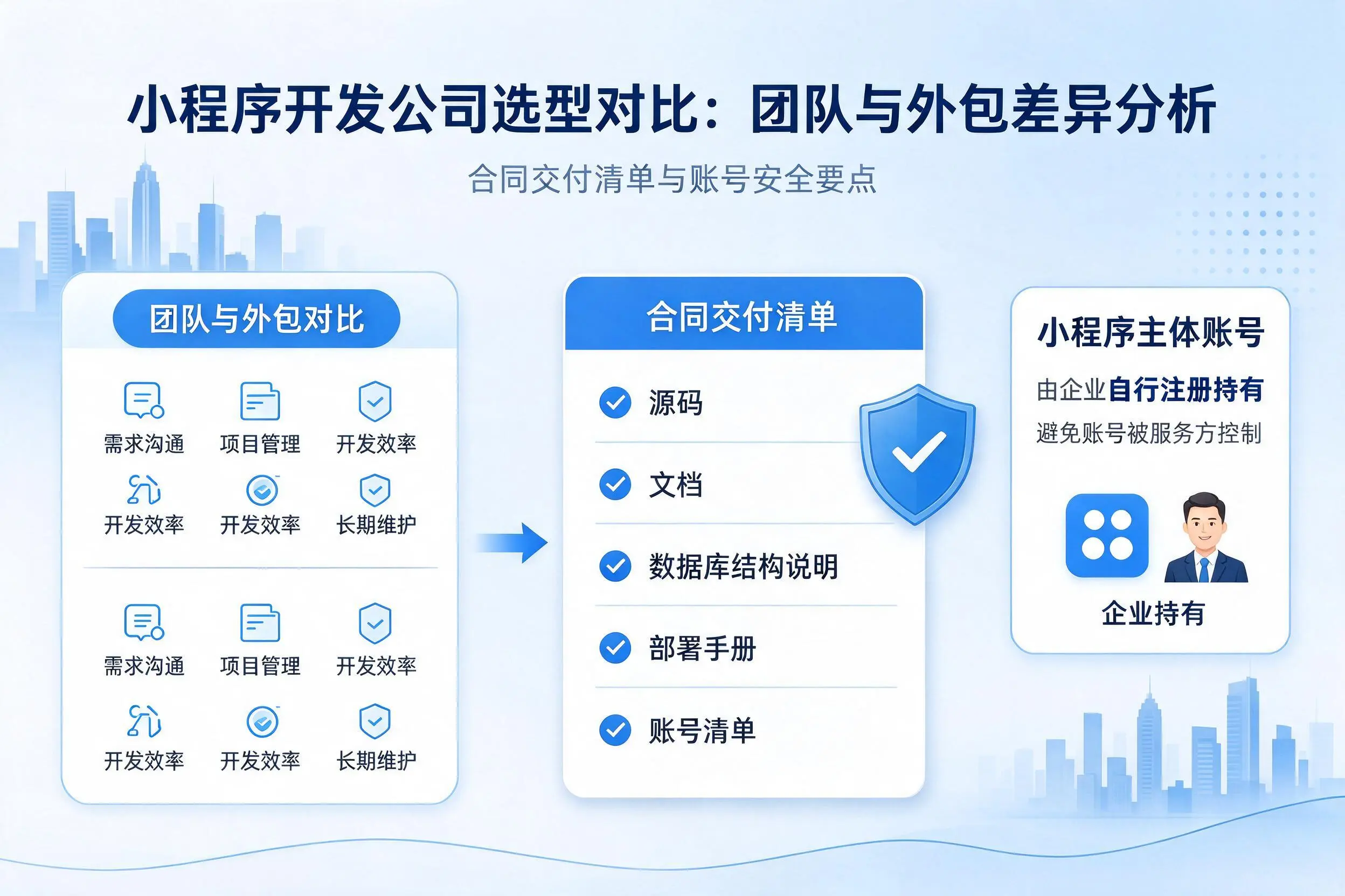 德州小程序开发公司选型对比：团队与外包差异分析
