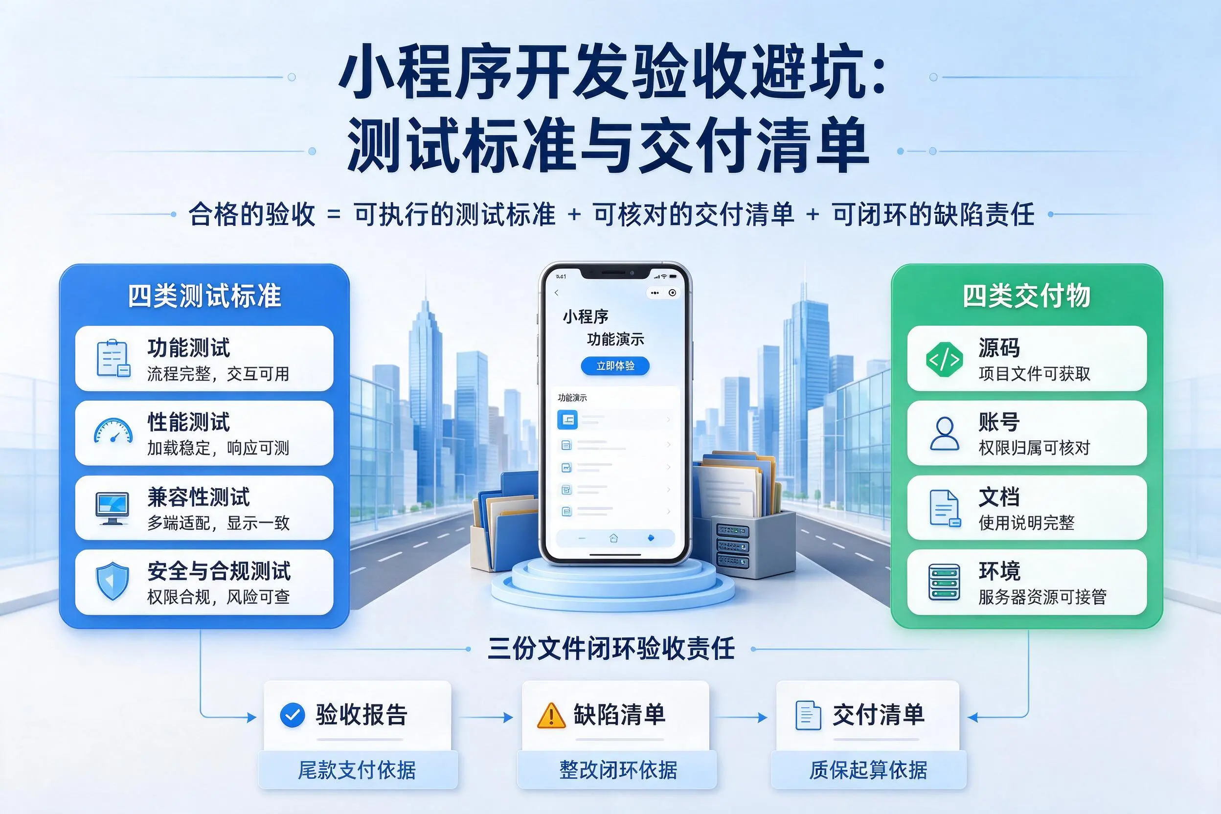 德州小程序开发验收避坑:测试标准与交付清单
