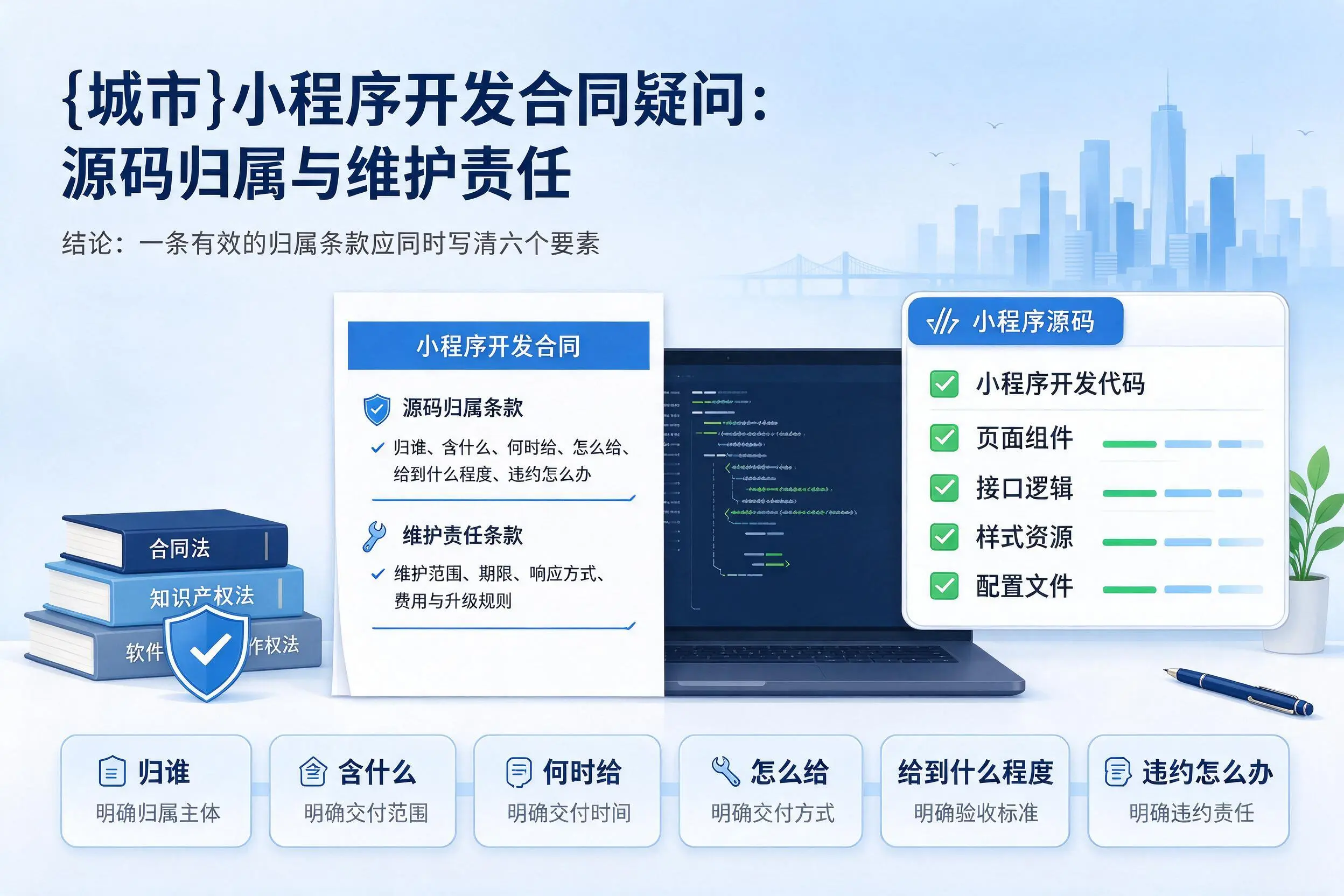 德州小程序开发合同疑问：源码归属与维护责任