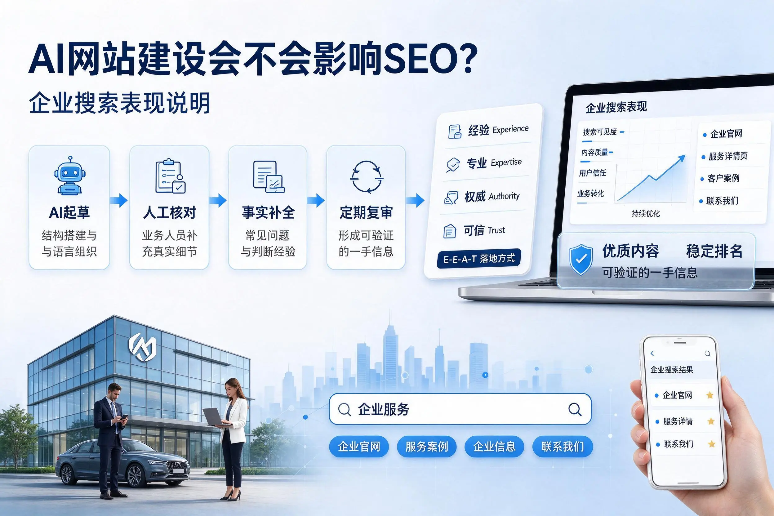 AI网站建设会不会影响SEO?德州企业搜索表现说明