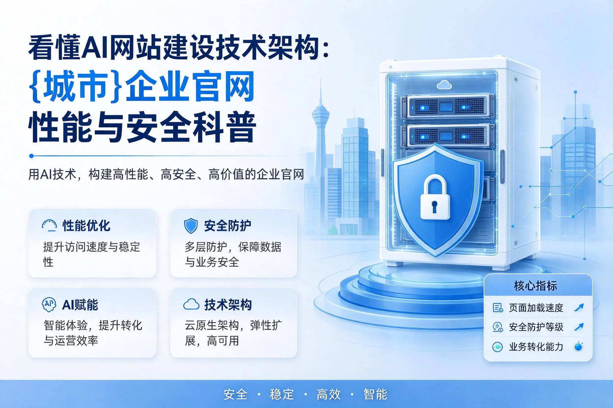 看懂AI网站建设技术架构:德州企业官网性能与安全科普
