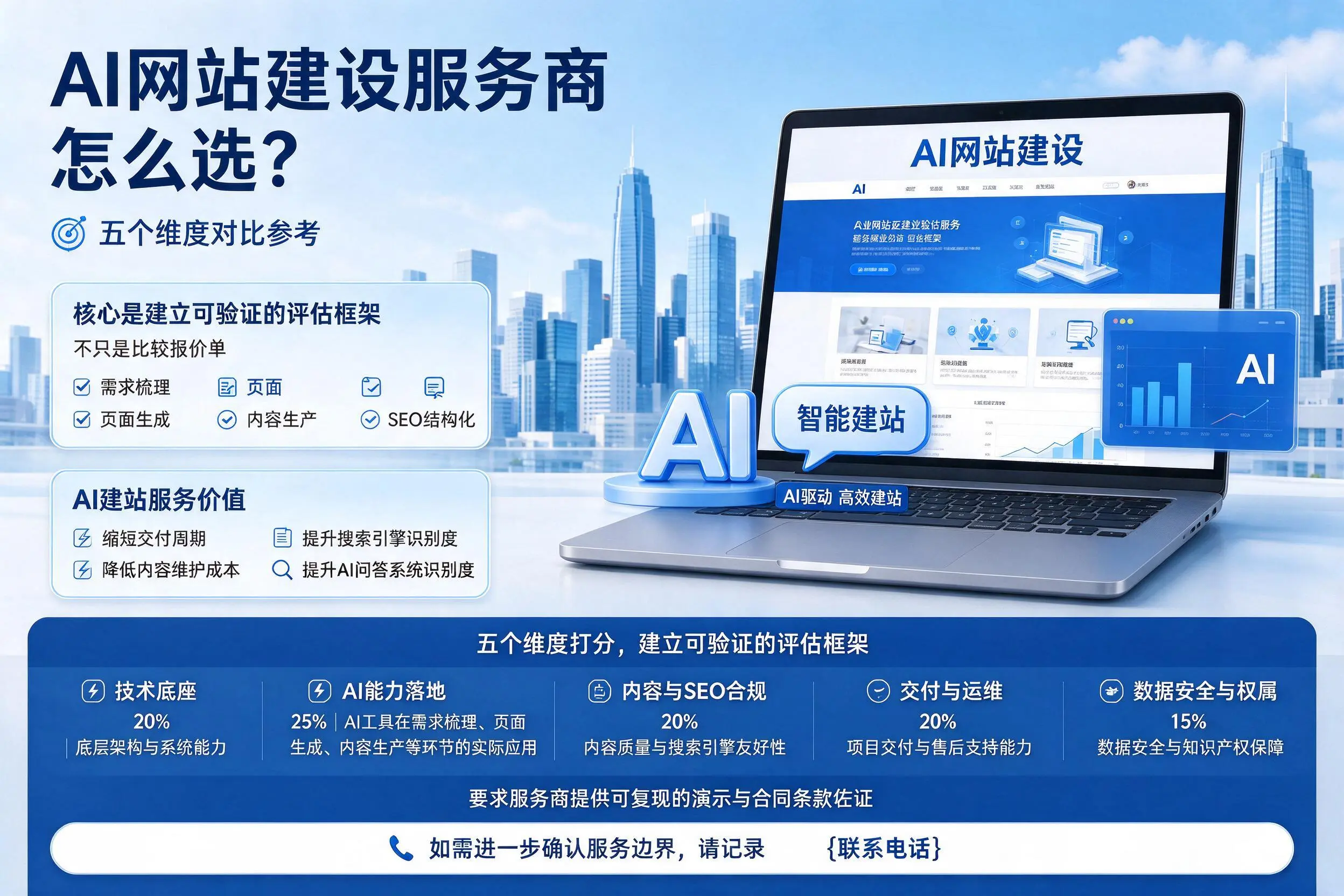 德州AI网站建设服务商怎么选?五个维度对比参考