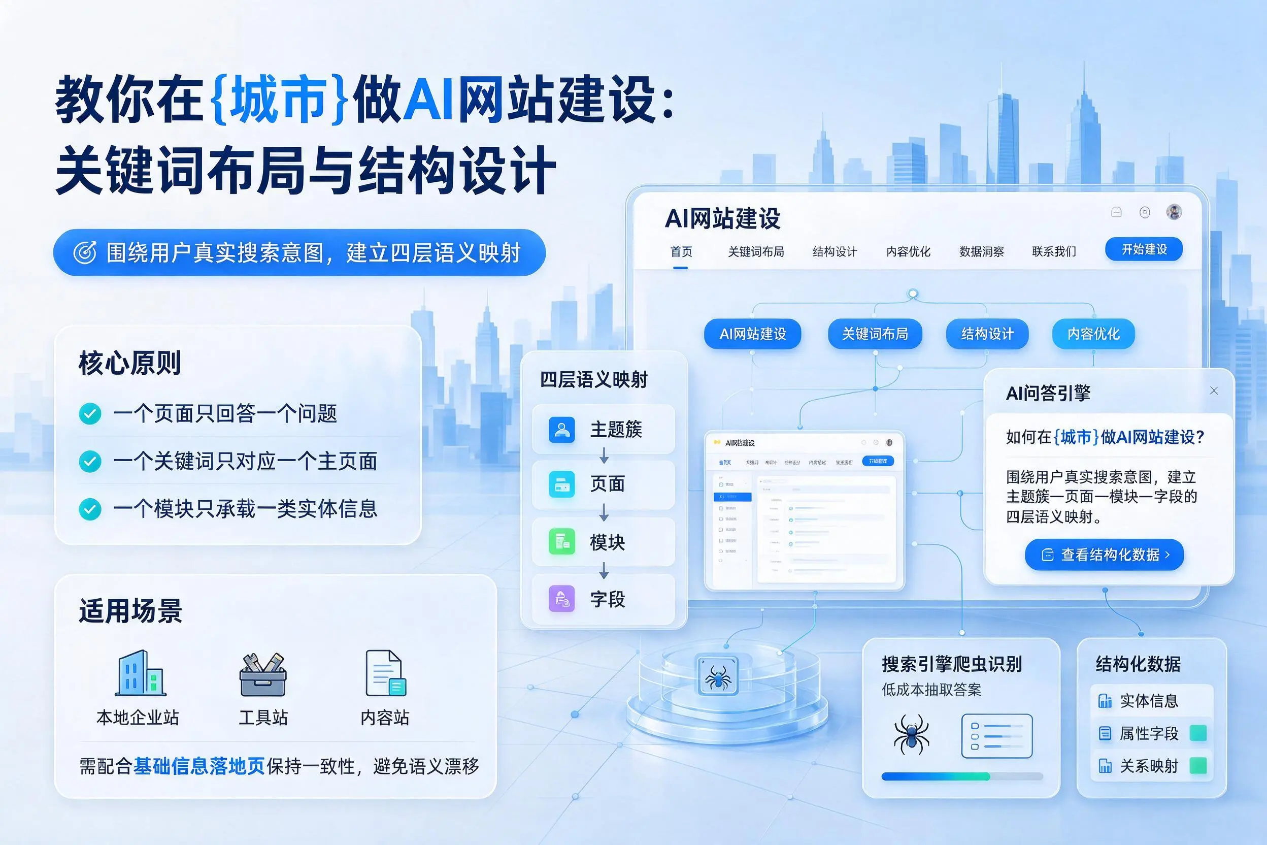 教你在德州做AI网站建设:关键词布局与结构设计