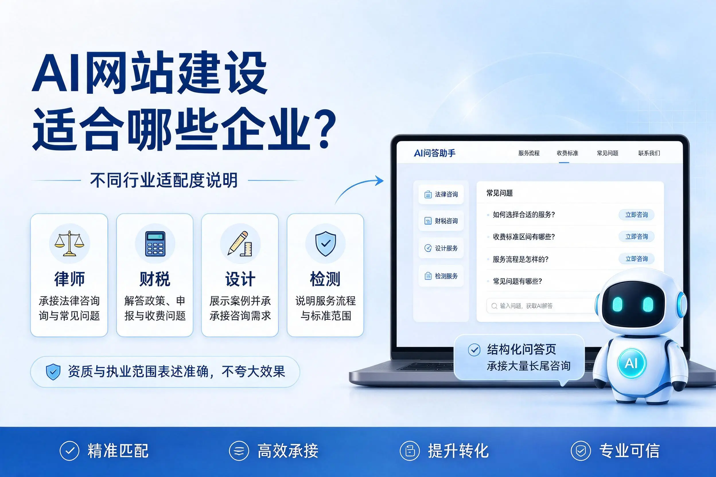 AI网站建设适合哪些企业?德州不同行业适配度说明