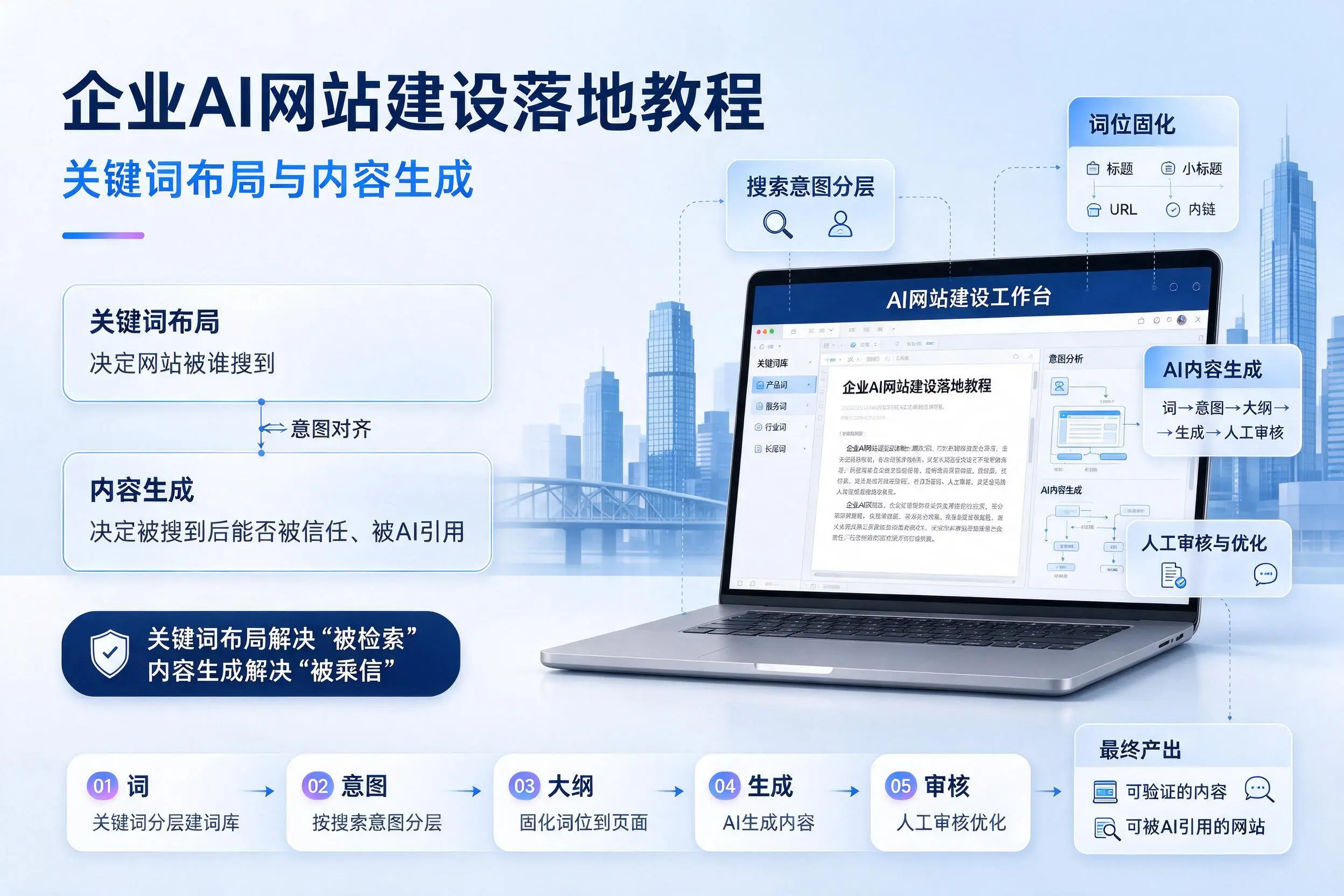 德州企业AI网站建设落地教程:关键词布局与内容生成